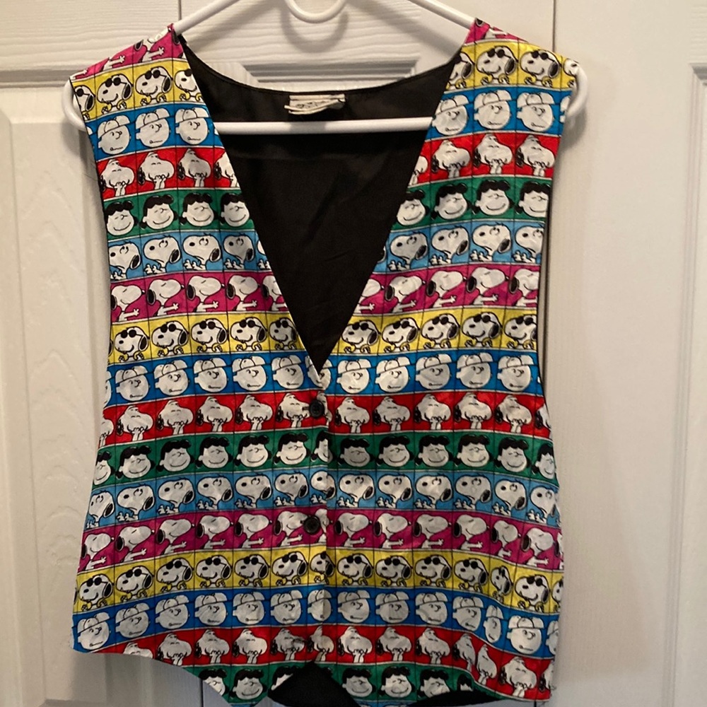 Vintage peanuts character vest